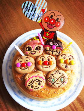簡単♪アンパンマンキャラケーキ